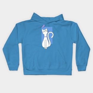 Pretty Kitty with pearls Kids Hoodie